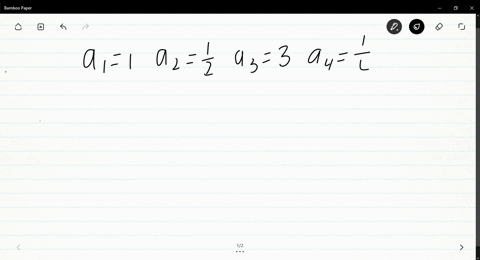 a-sequence-is-defined-recursively-write-down-the-first-five-terms-1-frac12-3-frac14-5-frac16-7-frac1