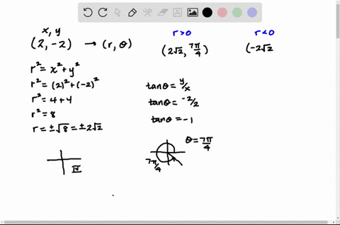 5-6-the-cartesian-coordinates-of-a-point-are-given-i-find-polar-coordinates-r-theta-of-the-point-w-4