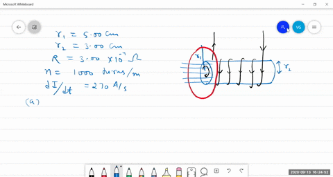 an-aluminum-ring-of-radius-500-mathrmcm-and-resistance-300-times-10-4-omega-is-placed-on-top-of-a-lo