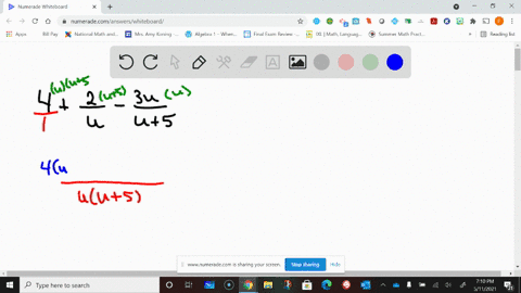 simplify-the-expression-4frac2u-frac3-uu5