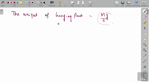 a-uniform-chain-of-length-l-and-mass-m-is-lying-on-a-smooth-table-and-one-third-of-its-length-is-han