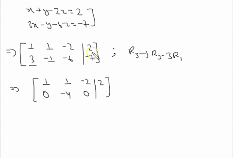 use-gaussian-elimination-to-find-the-complete-solution-to-each-system-of-equations-or-show-that-n-43