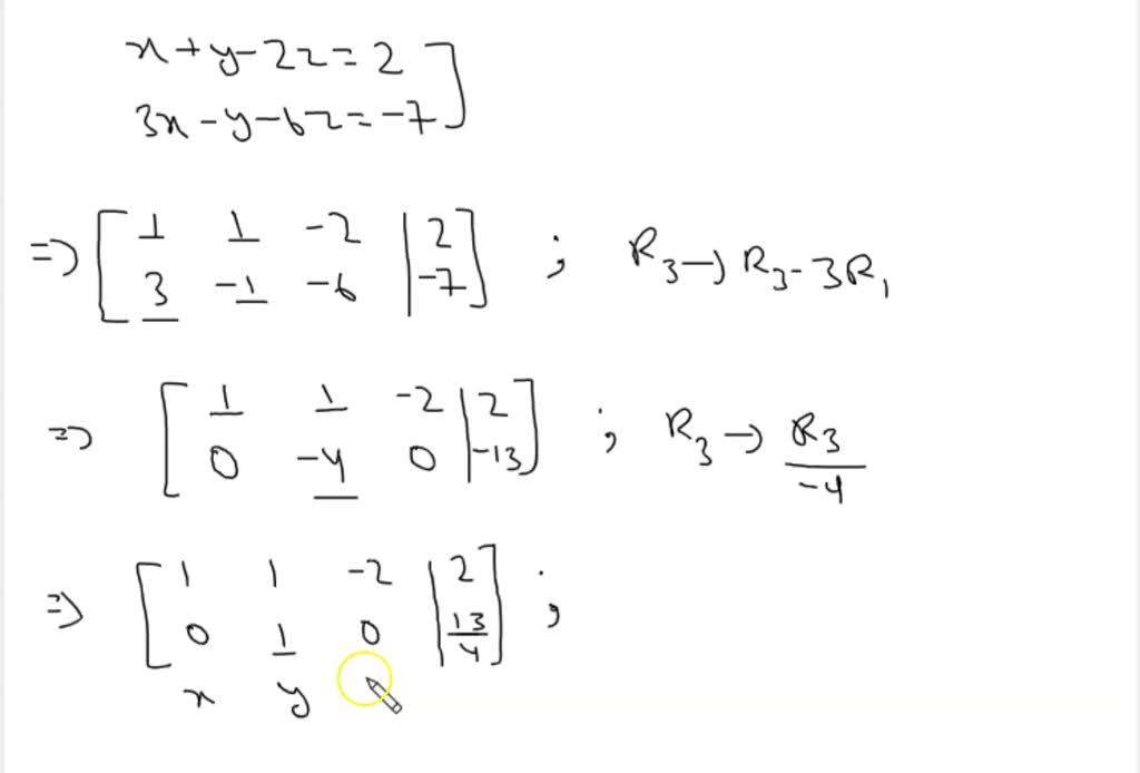 Solved Use Gaussian Elimination To Find The Complete Solution To Each