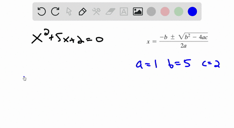solve-equation-using-the-quadratic-formula-x25-x20