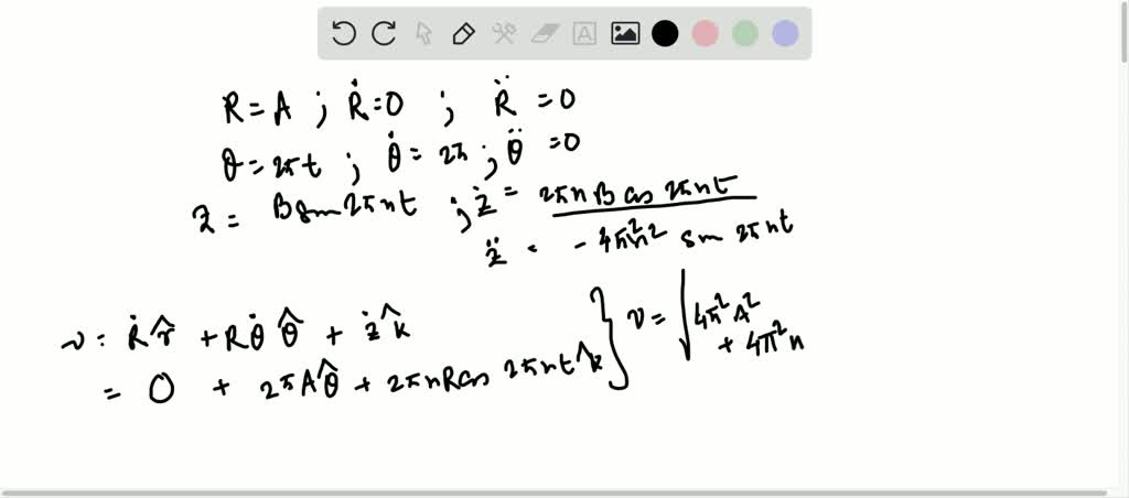 Solved The Motion Of A Particle On The Surface Of