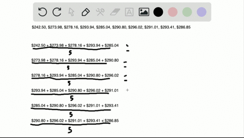 Solved In Exercises 2 5 Use The Method Illustrated In Example 1 To Determine The Simple Moving Solved In Exercises 2 5 Use The Method Illustrated In Example 1 To Determine The Simple Moving
