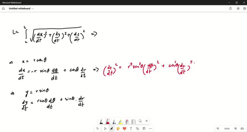 SOLVED:Show that in cylindrical coordinates a curve given by the ...