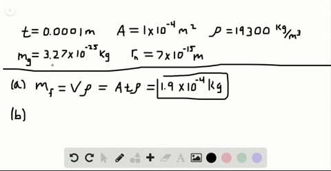 a-determine-the-mass-of-a-gold-foil-that-is-0010-mathrmcm-thick-and-whose-area-is-1-mathrmcm-times-1