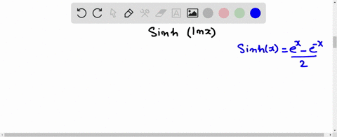 simplify-the-expression-sinh-ln-x
