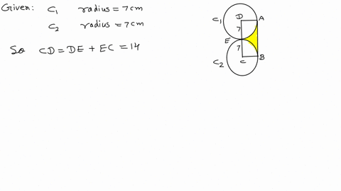 in-the-shown-figure-two-circles-of-radii-of-7-mathrmcm-each-are-shown-mathrmabcd-is-rectangle-and-ma