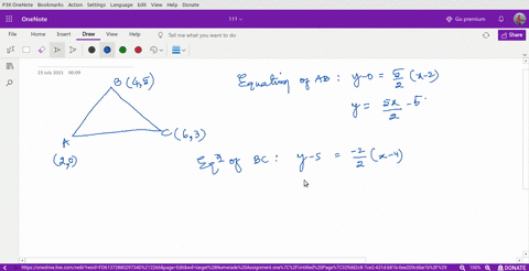 the-area-of-the-triangle-a-b-c-coordinates-of-whose-vertices-are-a20-b45-and-c63-is