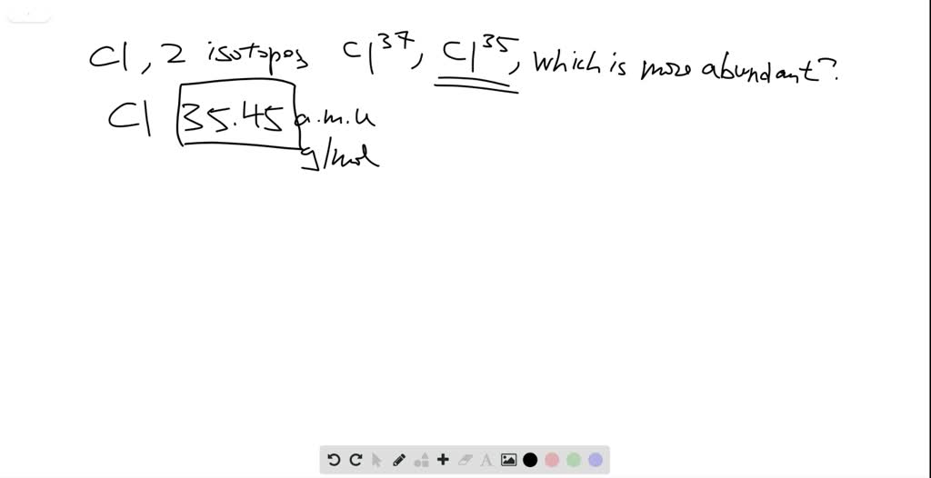 ⏩SOLVEDChlorine exists mainly as two isotopes, ^37 Cl and ^35 Cl