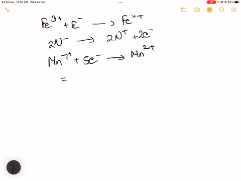 hydroxylamine-reduces-iron-iii-according-to-the-equation-2-mathrmnh_2-mathrmoh4-mathrmfe3-rightarrow