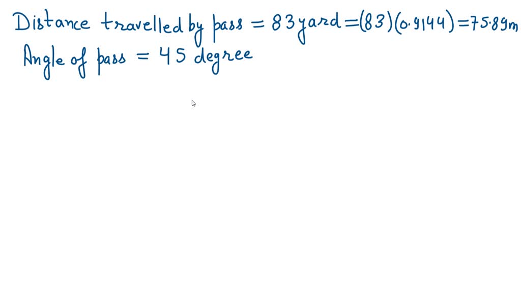 The longest recorded pass in an NFL game traveled 83 yards in the air