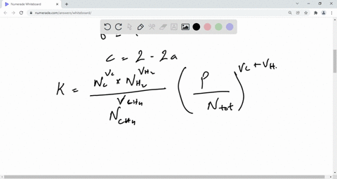 a-gaseous-mixture-of-50-percent-by-mole-fraction-methane-and-50-percent-nitrogen-is-heated-to-1000-m