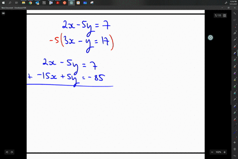 in-the-following-exercises-solve-the-systems-of-equations-by-substitution-leftbeginarrayl-2-x-5-y7-3