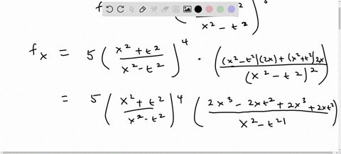 find-f_x-and-f_t-fx-tleftfracx2t2x2-t2right5