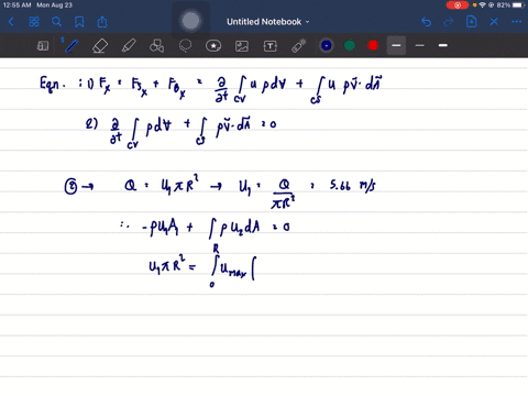 an-incompressible-fluid-flows-steadily-in-the-entrance-region-of-a-circular-tube-of-radius-r75-mathr