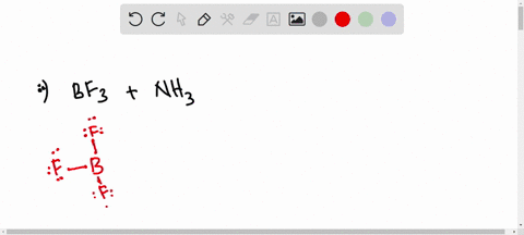 SOLVED:The BF3 molecule can also react with NH3 by formation of a ...