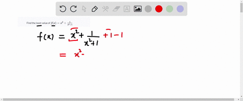 find-the-least-value-of-fxx2frac1x21