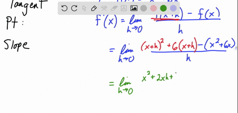 let-fxx26-x-a-find-the-derivative-fprime-of-f-b-find-the-point-on-the-graph-of-f-where-the-tangent-2