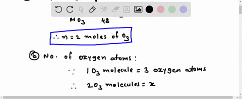 a-how-many-moles-of-ozone-molecules-are-contained-in-960-mathrmg-of-ozone-mathrmo_3-b-how-many-moles