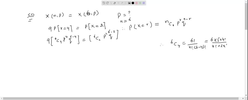 SOLVED:If X has a binomial distribution, B(n, p) with parameters n and ...