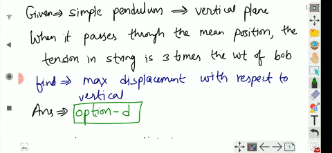 a-simple-pendulum-oscillates-in-a-vertical-plane-when-it-passes-through-the-mean-position-the-tensio