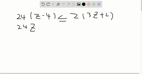 solve-each-inequality-and-graph-the-solution-frac83z-4-leq-frac293-z2-2