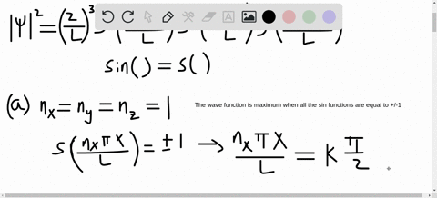 for-each-of-the-following-states-of-a-particle-in-a-three-dimensional-box-at-what-points-is-the-prob