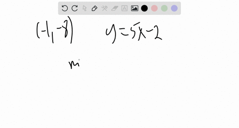 write-an-equation-in-point-slope-form-for-the-line-through-1-8-and-parallel-to-y5-x-2