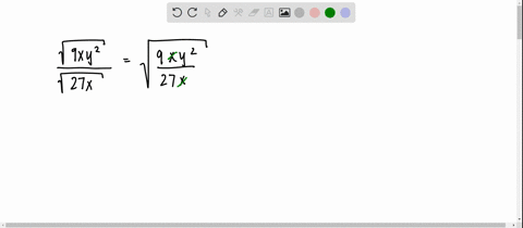 Solved Simplify Frac Sqrt 48 X 5 Y 2 Sqrt 3 X 3 Y