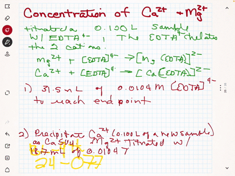 the-total-concentration-of-mathrmca2-and-mathrmmg2-in-a-sample-of-hard-water-was-determined-by-tit-4