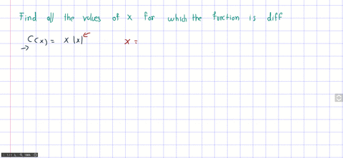 find-all-values-of-x-for-which-the-function-is-differentiable-cxxx