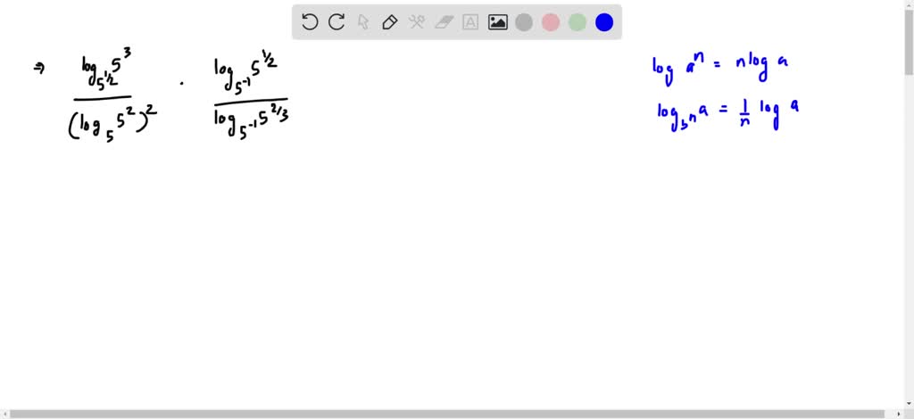 (log√(5) 125 ÷log5^2 25) ·(log(1)/(5) √(5) ÷log0.2 √(25)) | Numerade