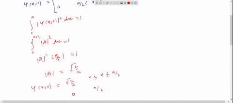 a-particle-of-mass-m-in-the-infinite-square-well-of-width-a-starts-out-in-the-left-half-of-the-well-