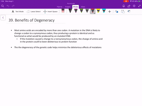 what-is-the-biological-benefit-of-a-degenerate-genetic-code
