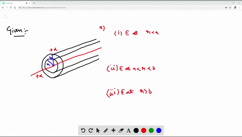 a-very-long-conducting-tube-hollow-cylinder-has-inner-radius-a-and-outer-radius-b-it-carries-charge-