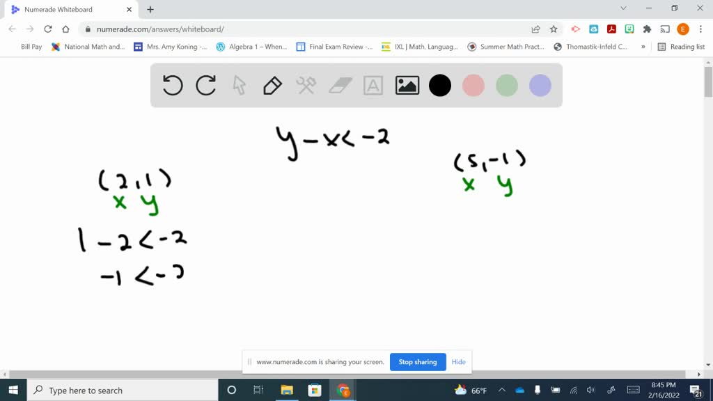 SOLVED:Determine whether the ordered pairs given are solutions of the ...