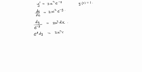 find-the-solution-of-the-initial-value-problem-yprime3-x2-e-y-y01
