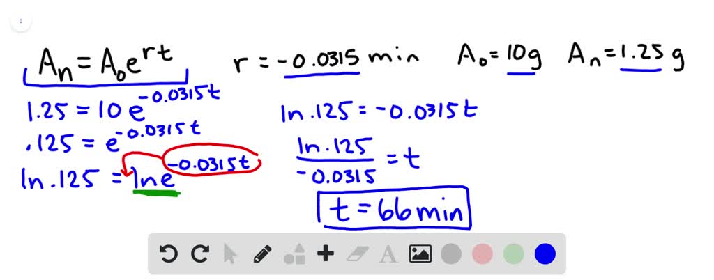 SOLVED The Half life Of Francium Is 21 Minutes Starting With 4 10 18 