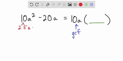 complete-each-factorization-by-writing-the-polynomial-as-the-product-of-two-factors-10-a2-20-a-10-a_