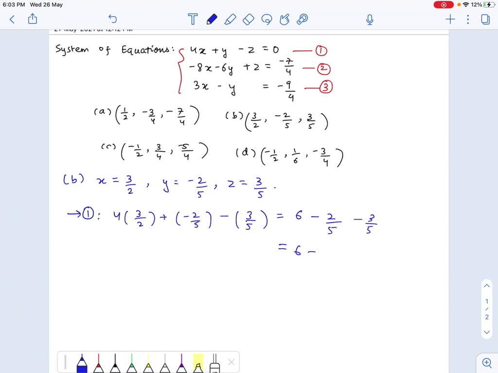⏩SOLVEDDetermine whether each ordered triple is a solution of the