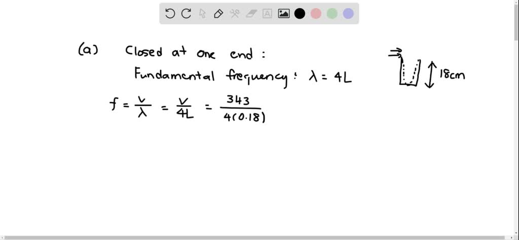 Solved:(i) (a) What Resonant Frequency Would You Expect From Blowing 