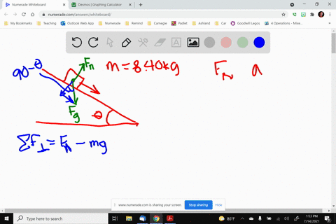 an-840-mathrmkg-mass-slides-down-a-fixed-frictionless-inclined-plane-use-a-computer-to-determine-and