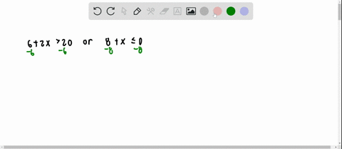 solve-the-inequality-write-a-sentence-that-describes-the-solution-62-x20-text-or-8x-leq-0