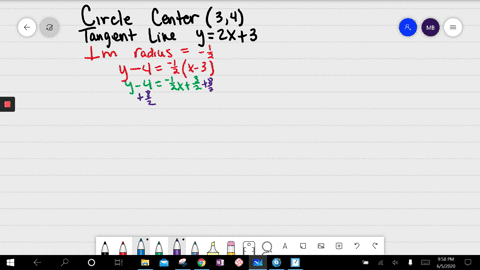 find-the-equation-of-the-circle-with-center-34-that-is-tangent-to-the-line-whose-equation-is-y2-x3-h