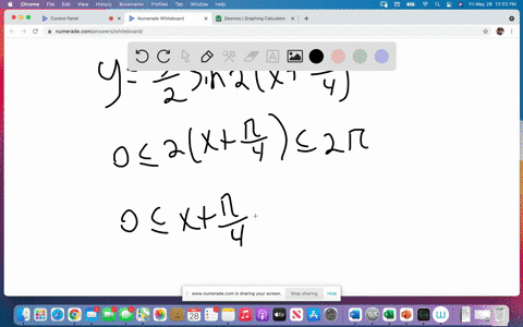 graph-each-function-over-a-one-period-interval-see-example-3-yfrac32-sin-left2leftxfracpi4rightright