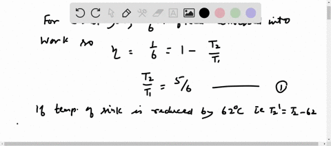 a-carnot-engine-converts-one-sixth-of-the-heat-input-into-work-when-the-temperature-of-the-sink-is-r