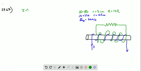 Solved A Long Solenoid With 1000 Turns Per Meter And Radius 2 00 Mathrm Cm Carries An Oscillating Current Given I